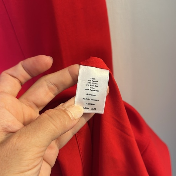 Talbots red suit blazer dress set NWT size 4p - Picture 4 of 10